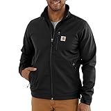 Carhartt Men's Big & Tall Rain Defender Relaxed Fit Heavyweight Softshell Jacket, Black, 3X-Large