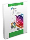 USI WrapSure Thermal (Hot) Laminating Pouches/Sheets, Letter Size, 3 Mil, 9 x 11 1/2 Inches, Clear Gloss, 100-Pack