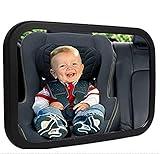 Shynerk Baby Car Mirror, Rear Facing Car Seat Mirror Safety for Infant Newborn, Baby Mirror with Wide Rearview & 360° Rotation, Shatterproof & Easy Assembled Crash Tested