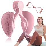 homimanor Thigh Master Thigh Exerciser, Hip & Inner Thigh Exercise Equipment, Pelvic Floor Muscle Trainer with Figure 8 Resistance Band for Arm Leg, Thigh Toner Kegel Exercise Products for Women(Pink)