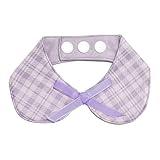 FURALETTE Plaid Dog Bandana with Ribbon Bowknot, Soft and Durable Polyester Pet Scarf, 7 Sizes for Cats and Dogs, Adjustable Triple-Snap Closure (Purple, Small)