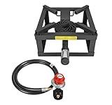 CONCORD 12" THE BLOCK BURNER Single Propane Outdoor Burner. 100,000 BTU Great for Home Brewing, Camping, Tailgating, and More!