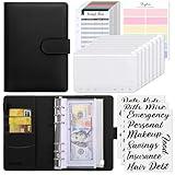 SKYDUE Budget Binder, Money Saving Binder with Zipper Envelopes, Cash Envelopes and Expense Budget Sheets for Budgeting