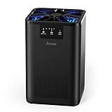 AROEVE Air Purifiers for Bedroom Air Purifier With Aromatherapy Function For Pet Smoke Pollen Dander Hair Smell 20dB Air Cleaner For Bedroom Office Living Room Kitchen, MK06- Black