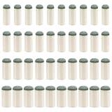 XIHIRCD 40pcs Slip On Pool Cue Tips, 4 Sizes Pool Stick Tips No Glue or Tool Required Billiard Cue Tips Replacement 9mm, 10mm, 12mm, 13mm Billiard Stick Tips for Snooker and Pool Cues