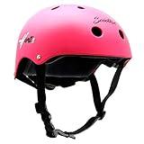 Hurtle Sports Safety Bicycle Kids Helmet-Toddler&Child Bike Helmet w/Adjust Knob,Chin Strap,Ventilation -Toddlers/Childrens Helmet for Cycling/Skateboarding/Kick Board/Scooter-Hurtle HURHLP48 (Pink)