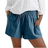 Item Lost In Shipping Womens Linen Shorts Summer Casual Elastic High Waisted Flowy Bermuda Shorts Loose Comfy Cute Beach Shorts with Pockets Pantalones Cortos De Maternidad