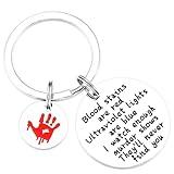 AHAETH True Crime Gifts for Women Keychain Funny Men Key Chains Horror Movie Merchandise Keyring Horror Keychain