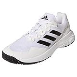 adidas Men's GameCourt 2 Tennis Shoe, White/Core Black/White, 11.5