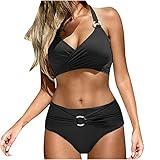 Customer's Most Loved Gifts, Women's Two Piece Bikini Sets Swimsuit Sexy Push Up V Neck Halter Bathing Suit 2024 Summer Beach Triangle Swim Suits