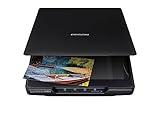 Epson - Perfection V39 II - Color Photo and Document Flatbed Scanner - 4800 dpi Optical Resolution - High-Rise, Removable Lid - Scan to Cloud - USB Power - Image Scanning - Black