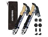 TREKOLOGY Trek-Z Collapsible Hiking & Trekking Poles - Balance Support for Seniors, Women, and Men, 2pc Per Set