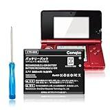 Conqto CTR-003 Controller Battery, (3800mAh) 2025 Upgrade High Capacity Battery Replacement for Nintendo Old 3DS, 2DS, 2DS XL Gaming Console with Repair Tool Kit(Not for New 3DS,3DS XL)