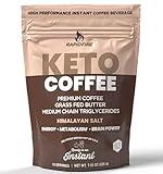 Rapidfire Ketogenic High Performance Instant Coffee Mix, Supports Energy and Metabolism, 15 Servings, brown, 7.93 ounce (pack of 1)
