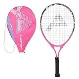 AMA SPORT Kids Tennis Racket for Junior Toddlers Starter Kit 17-25" for Girl Pink and Boy Yellow with 420D Nylon Shoulder Strap Bag, Graffiti Pink 25"