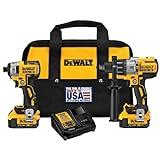 DEWALT 20V MAX Hammer Drill and Impact Driver, Cordless Power Tool Combo Kit with 2 Batteries and Charger (DCK299M2)