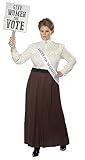 California Costumes Womens English Suffragette Plus Adult Sized, Brown, XX-L US