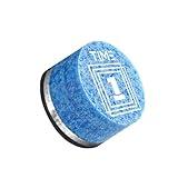 RHINO TIME Crystal Pool Billiard Cue Tip - 14mm/ Blue/Hardness: TIME 3 Medium/Pack 3