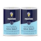 Morton Natural Sea Salt Round, 26oz, 2 Pack