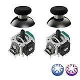AKNES GuliKit TMR Electromagnetic Joysticks Replacement for X Box Series X/S Controller, Thumbstick Grips for X Box Series X/S Controller, Thumbstick Caps Included