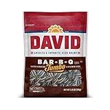 DAVID Roasted and Salted Jumbo Sunflower Seeds, Bar-B-Q Flavor, 5.25oz.
