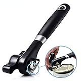 Can Opener Smooth Edge Manual, Can Opener Handheld, No Sharp Edges With Soft Grips, Food Grade Stainless Steel Cutting Can Opener, Professional Ergonomic Can Opener for Kitchen & Restaurant