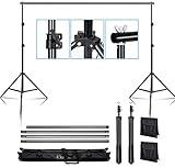 Kshioe Backdrop Stand 2x3m/6.5x9.8ft Photo Video Studio Adjustable Background Support System Stand with Carry Bag