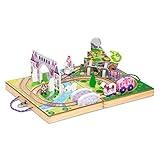 Melissa & Doug 19-Piece Wooden Take-Along Tabletop Kingdom – Carriage, Horse, Unicorn, Dragon, More