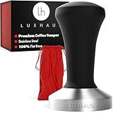 LuxHaus 58mm Espresso Tamper - Premium Barista Coffee Tamper with 100% Flat Stainless Steel Base