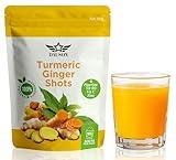 DAUSON Turmeric Ginger Supplements with Piperine, Vitamin C, Vitamin D3 & Zinc | Turmeric Ginger Shots for Joint, Heart, Brain, Gut & Skin Health | 100 Servings | Ayurvedic | Powder