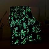 Gaming Gamer Glow in The Dark Blanket Boys Kids Teens Gifts for Birthday Christmas Valentine's Easter Age 1 2 3 4 5 6 7 8 9 10 11 12 13 Toddlers Video Game Gift Toys Fun Fluffy Plush Throw 50"x60"