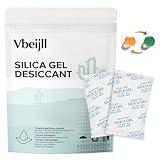 Vbeijll Premium 5 Gram 200 Pcs Desiccant Silica Gel Packets for Lab Distillation Apparatus, Moisture Absorbers for Food Grade Silica Packets for Foods, Seeds, 3D Filaments, Electronics, Safes