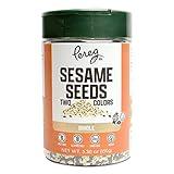 Pereg Black & White Sesame Seeds - 5.3 Oz - Unhulled & Raw Sesame Seeds - Crunchy & Nutty Flavor - Keto Friendly - Vegan - Non-GMO - Kosher Certified