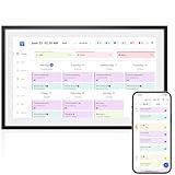 LOOFII 10.1 Inch Smart Digital Calendar – HD Touchscreen Family Planner & Calendar with Chore Chart & Meal Planner (Black White)