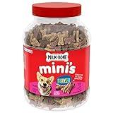 Milk-Bone Flavor Snacks Mini Dog Biscuits, Flavored Crunchy Dog Treats, 36 Ounce Container