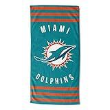Northwest NFL Miami Dolphins Unisex-Adult Beach Towel, 30" x 60", Stripes