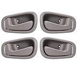 LCWRGS Interior Inside Door Handle Replacement for 1998 1999 2000 2001 2002 Toyota Corolla Chevy Prizm Manual Lock, Inner Door Handle Front/Rear Driver & Passenger Side - Gray