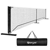 RXUTOTE Portable Pickleball Net Set, 22 FT USAPA Regulation Size for Full Court System Outdoors Driveway Matches, Easy Setup to Experience Competitive Pickle Ball Game Anywhere