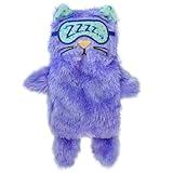 Catstages Purr Pillow Kitty Calming Cat Toy with Touch-Activated Purring and Soft Plush, Purple - Helps Reduce Stress & Provide Anxiety Relief for Cats