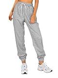 ATHMILE Sweatpants Women with Pockets-Lounge Womens Pajams Pants-Womens Running Joggers Fall Clothes Outfits 2025 Grey