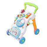 Cuterabit 2 in 1 Sit to Stand Baby Walker with Music and Light, Push Toys for Toddlers 1-3 for Learning to Walk, Baby Walking Toys 6 to 12 Months for Infants Babies Toddlers Boys Girls