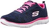 Skechers Women's Flex Appeal 2.0 Navy Pink Sneaker 9 W US