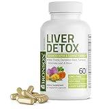 Bronson Liver Detox Advanced Detox & Cleansing Formula Supports Health Liver Function with Milk Thistle, Dandelion Root, Turmeric, Artichoke Leaf & More, Non-GMO, 60 Vegetarian Capsules
