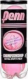 Penn Championship Pink Tennis Balls - Extra Duty Felt Pressurized Tennis Balls - 1 Can, 3 Balls