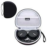 LTGEM Case Compatible with Sony MDR-ZX110 / MDRZX110AP / MDRZX110NC / MDR-ZX310AP ZX Series Wired On-Ear Headphones, Black+Grey(Case Only)
