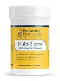 Researched Nutritionals Probiotics for Digestive Health - Multi-Biome - Live & Spore Based Probiotics for Gut Health & Immune Support + Healthy Histamine & Cytokine Activity (30 Capsules)