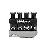 D'Addario Accessories Hand Exerciser–Improve Dexterity and Strength in Fingers, Hands, Forearms- Adjust Tension Per Finger– Simulated Strings Help Develop Calluses- Comfortable Conditioning