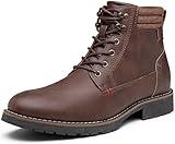 Vostey Mens Boots Casual Boots for Men Waterproof Chukka Boots (BMY8016 Brown 11)