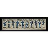 History of the American Police Officer Framed Posters & Prints | Law Enforcement Wall Art Gifts & Bedroom Decor | Cool Poster & Print for Vintage Artwork Collectors | Gift for Boys & Girls Room Walls