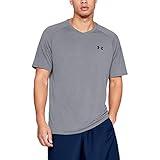 Under Armour Men's Tech 2.0 V-Neck Short-Sleeve T-Shirt , Steel (035)/Black, XX-Large